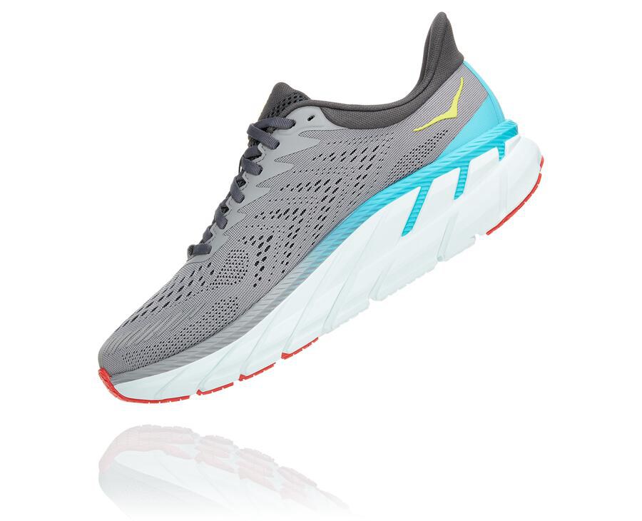 Hoka One One Hardloopschoenen Heren - Clifton 7 - Grijs - EP0874192